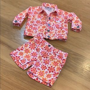 Baby Nordstrom  🌸 Jean Shorts & Jacket Set ~ 6-9M